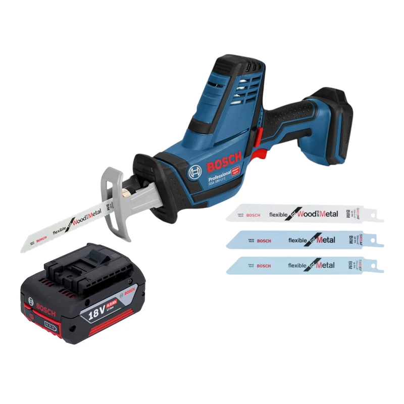 Bosch GSA 18V-LI C Professional Akku Reciprosäge Säbelsäge 18 V + 1x Akku 4,0 Ah - ohne Ladegerät