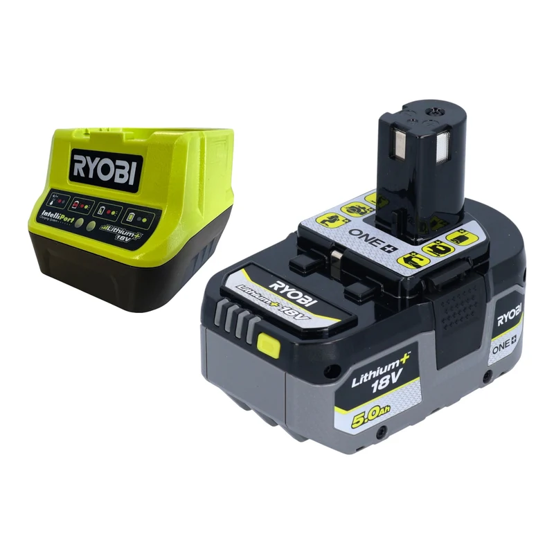 RYOBI R18AG7-0 Akku Winkelschleifer 18 V 125 mm Brushless + 1x Akku 5,0 Ah + Ladegerät