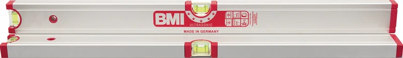 BMI Pfostenwasserwaage 692 60 cm Aluminium silber ± 0,5 mm/m mit 4 Rundmagneten