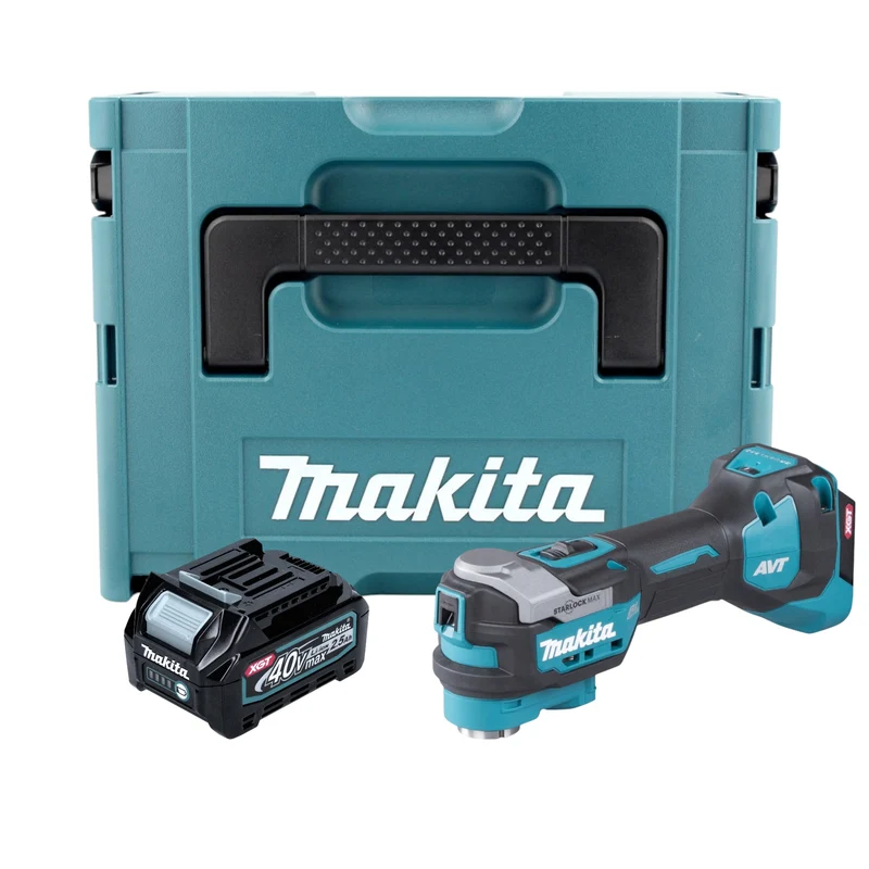 Makita TM 001 GD101 Akku Multifunktionswerkzeug 40 V max. Starlock Max Brushless + 1x Akku 2,5 Ah + Makpac - ohne Ladegerät
