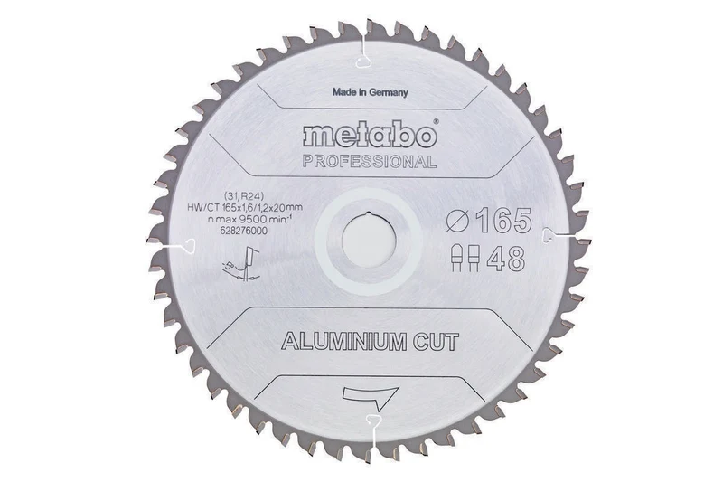 METABO Kreissägeblatt aluminium cut professional 165 mm, 48 Zähne, für Akku-Kreissägen