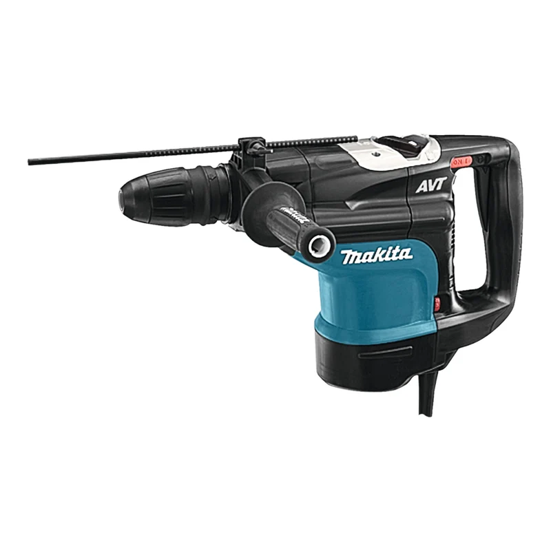 Makita HR 4510 C Kombihammer 1350 Watt SDS Max 9,4 J + 7 tlg. Bohrer und Meißel Set + Koffer
