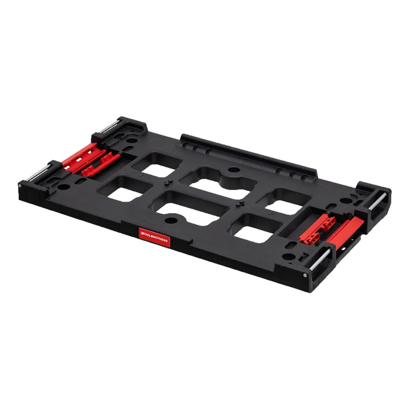 Toolbrothers RHINO XXL Multi Adapter Platte + abnehmbares Sitzpolster in Rot für Deine mobile Werkstatt