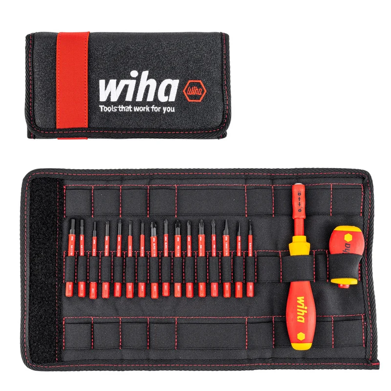 Schraubendreher und Bit-Set slimVario 19-tlg. inkl. Falttasche