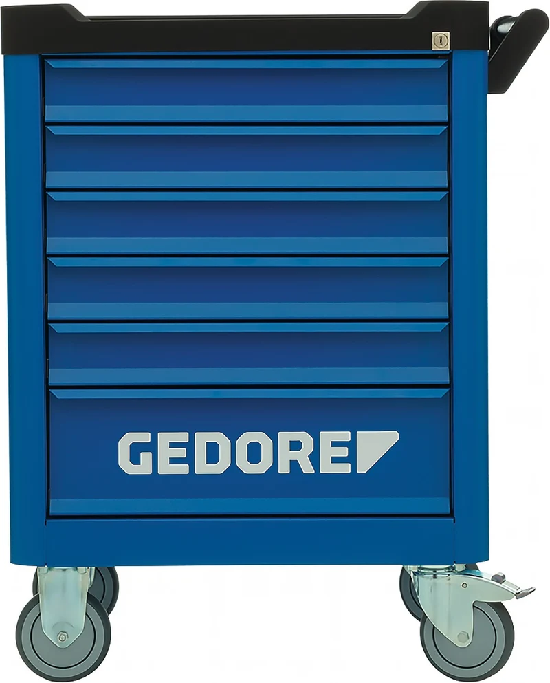 GEDORE Werkzeugwagen WSL-M6 Workster Smartline 300 kg 6 Schubladen Stahlblech blau