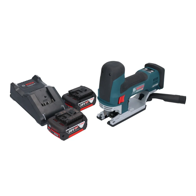 Bosch GST 18V-155 SC Professional Akku Stichsäge 18 V 155 mm Brushless + 2x Akku 5,0 Ah + Ladegerät
