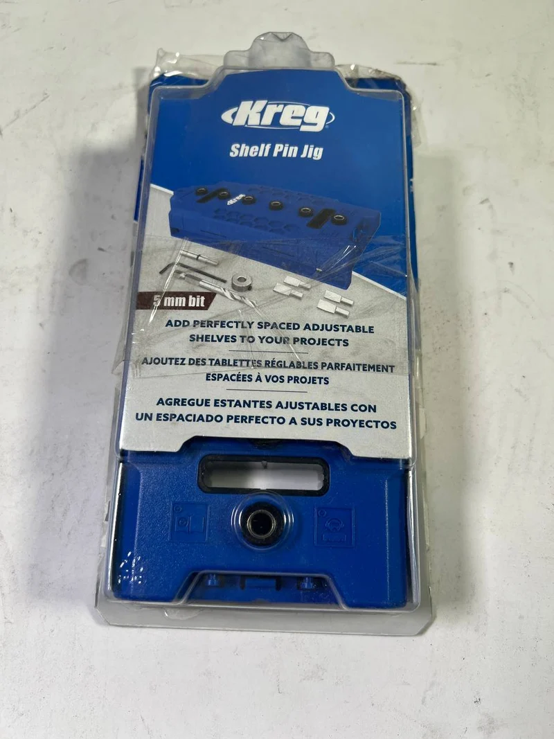 Kreg LR32 Lochreihen Bohrschablone 32 mm blau + 5 mm Bohrer - Gebraucht