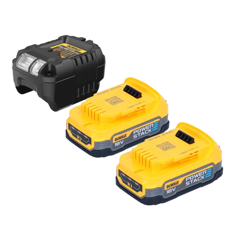 DeWalt DCGG 571 E2K Akku Fettpresse 18 V + 2x Powerstack Akku 1,7 Ah + Ladegerät