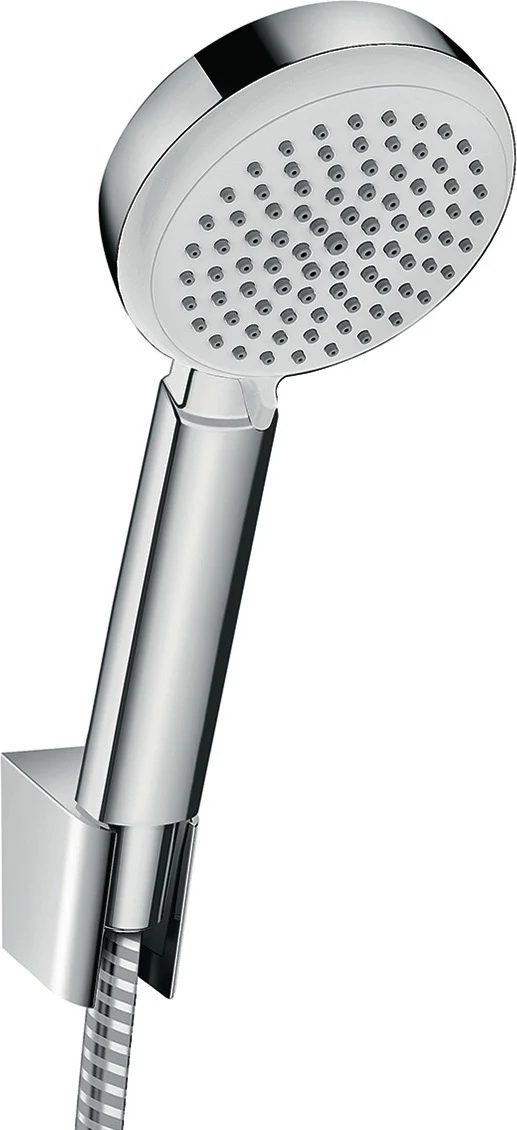 HANSGROHE Brauseset Crometta 100 Vario mit Metaflex-Schlauch 1250 mm weiß/chrom