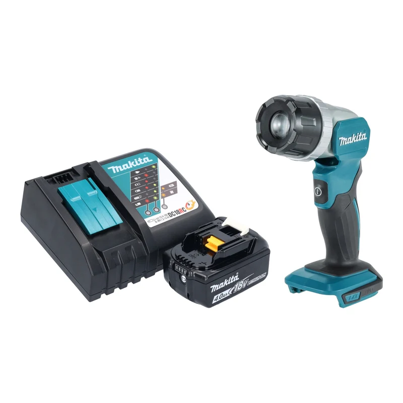 Makita DML 808 RM1 Akku Handstrahler 14,4 / 18 V 190 lm LED + 1x Akku 4,0 Ah + Ladegerät
