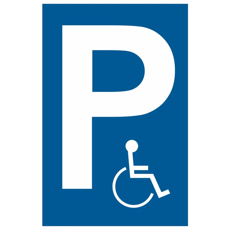 Hinweisschild - Behindertenparkplatz