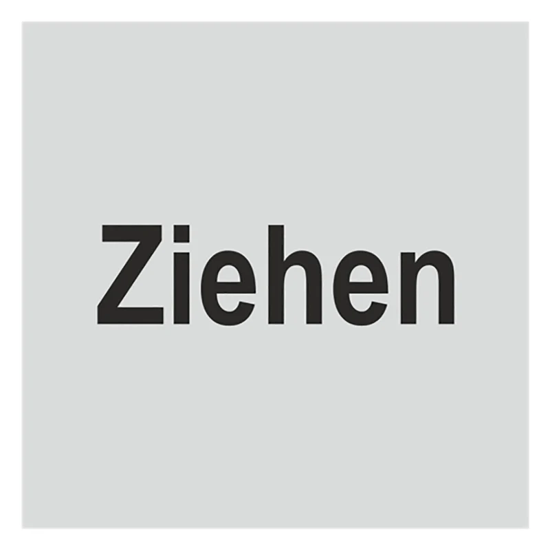 Türschild - Ziehen