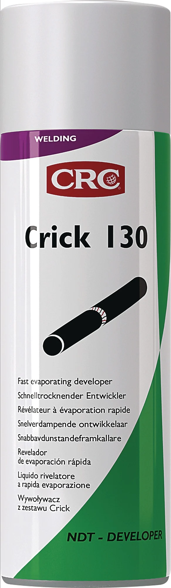 CRC CRICK 130 Entwickler weiß 500 ml Spraydose – Rissprüfsystem nach DIN EN ISO 3452