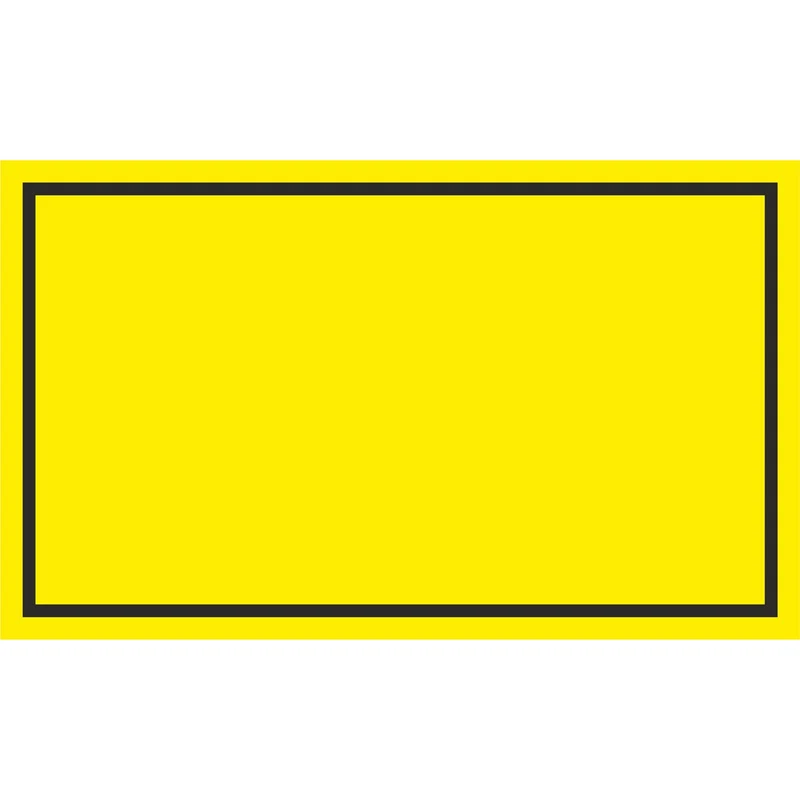 Hinweisschild - Leerschild gelb