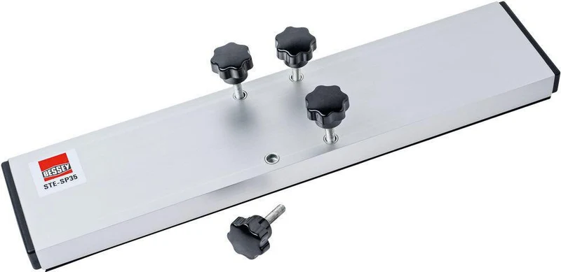 BESSEY Abstützplatte für ST/STE Montagestützen – Aluminium mit Zellkautschuk