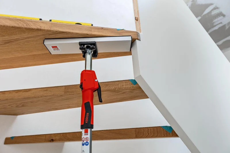 BESSEY Abstützplatte für ST/STE Montagestützen – Aluminium mit Zellkautschuk