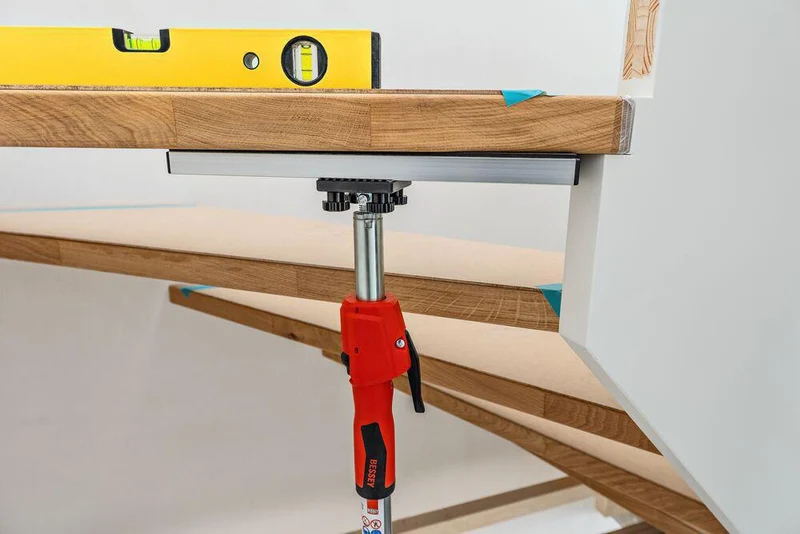 BESSEY Abstützplatte für ST/STE Montagestützen – Aluminium mit Zellkautschuk