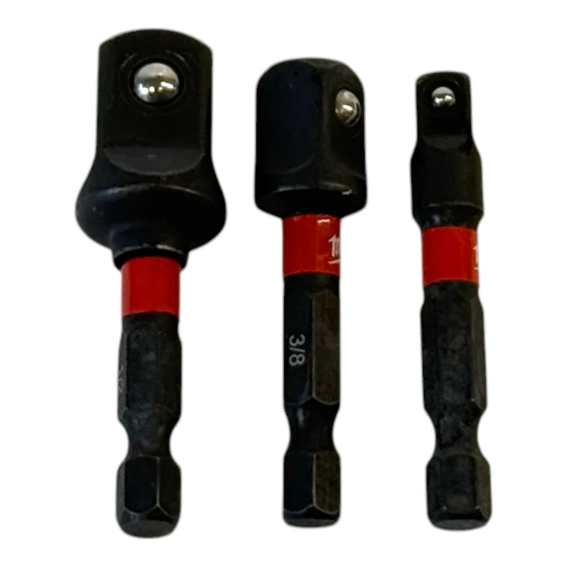 Millwaukee Shockwave Steckschlüsseleinsatz Adapter 1/4" / 3/8" / 1/2" 50 mm 3 tlg. ( 4932479228 )