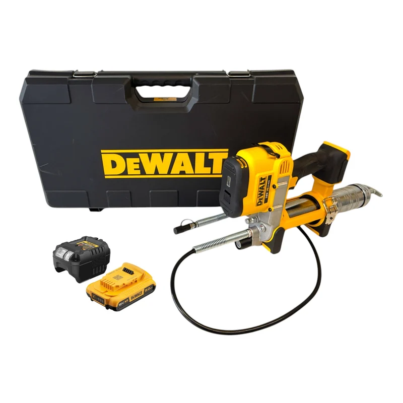 DeWalt DCGG 571 D1K Akku Fettpresse 18 V + 1x Akku 2,0 Ah + Ladegerät
