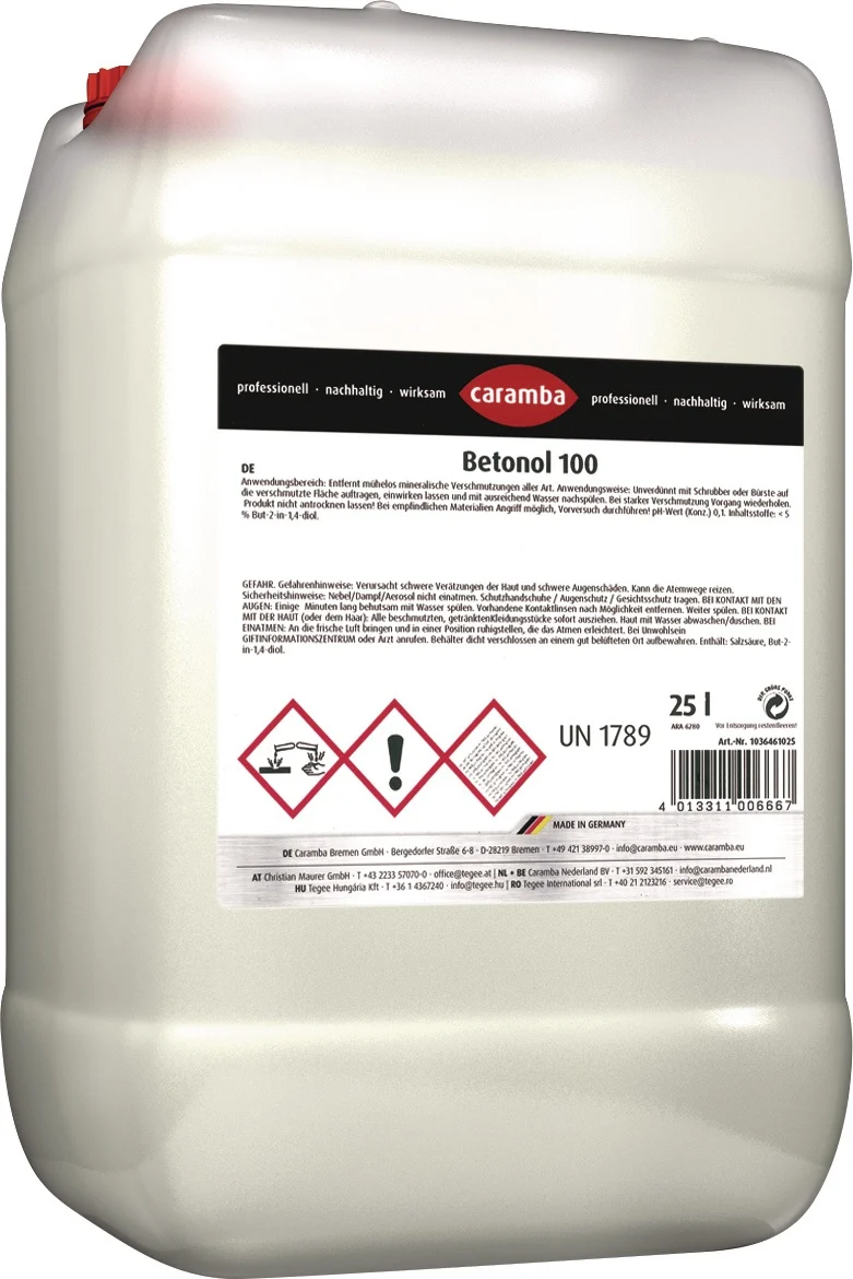 CARAMBA Betonol 100 Betonlöser & Kesselsteinentferner 25 l Kanister