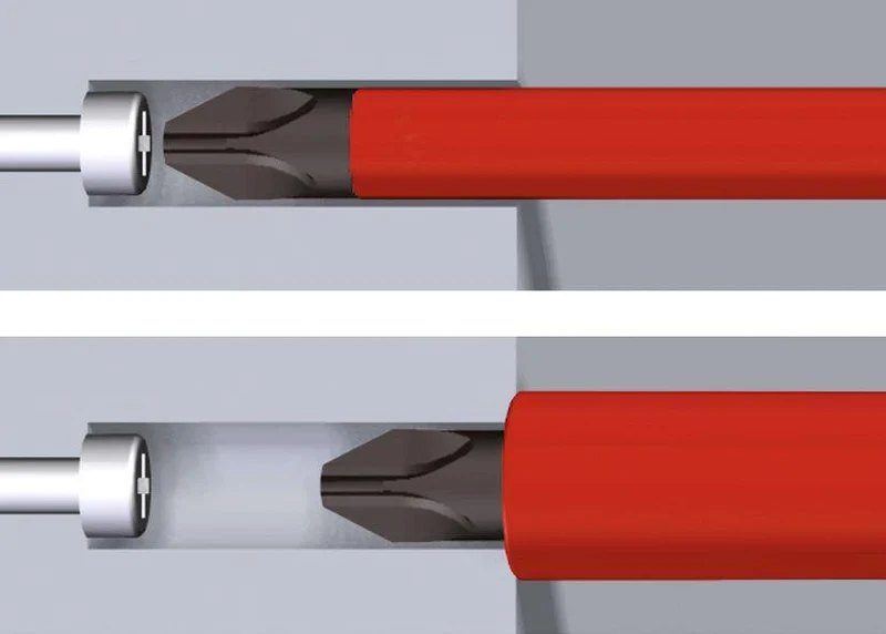 Wiha Schraubendrehersatz 3251TRK6 6-teilig TX-BO mit SoftFinish Mehrkomponentengriff und isolierten Rundklingen