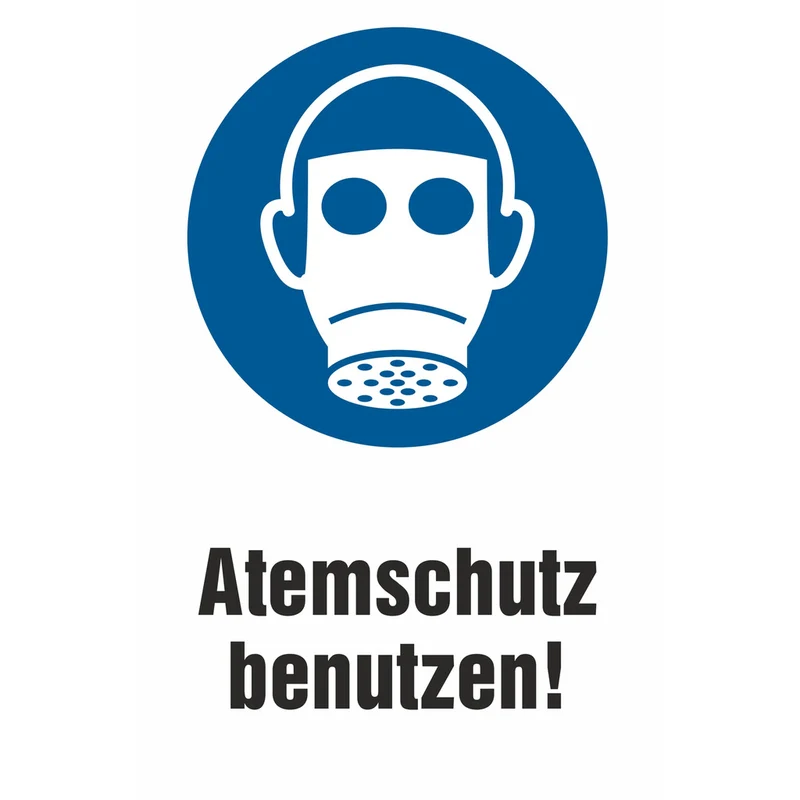 Gebotsschild - Atemschutz tragen