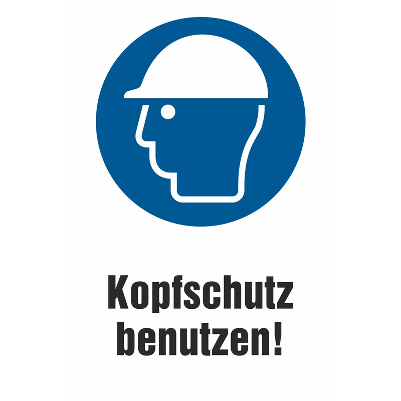 Gebotsschild - Schutzhelm tragen