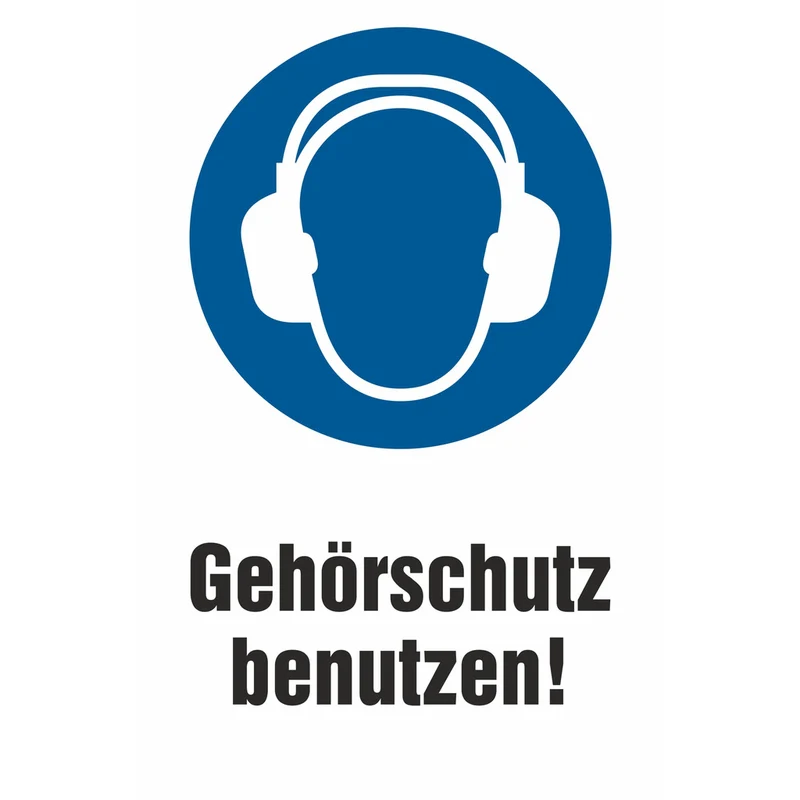Gebotsschild - Gehörschutz tragen