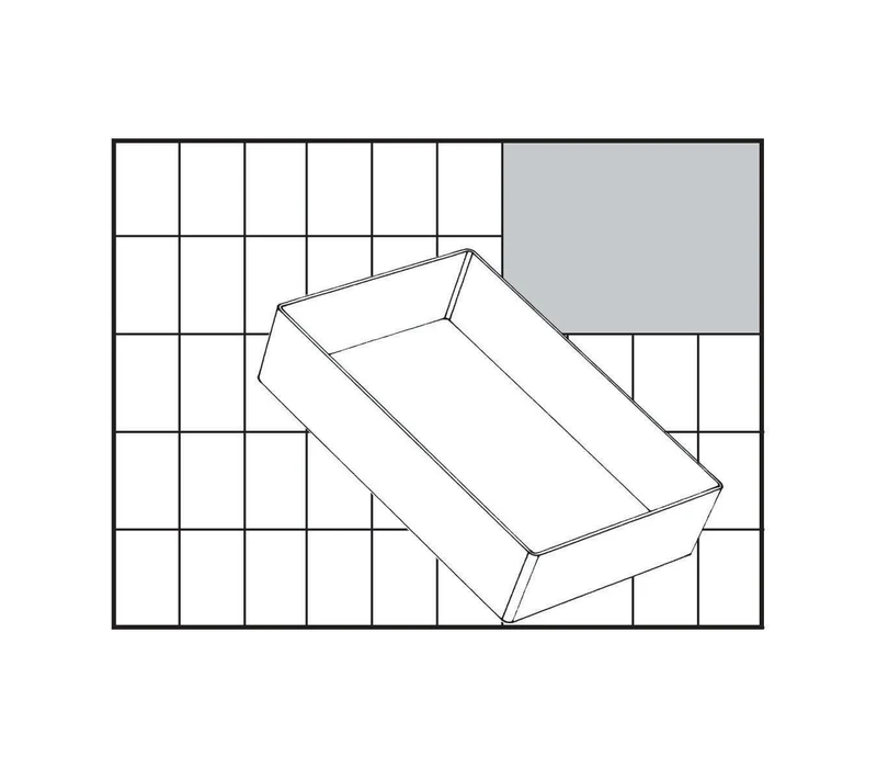RAACO Einsatz 80 BA6-1 109x157x69 mm transparent