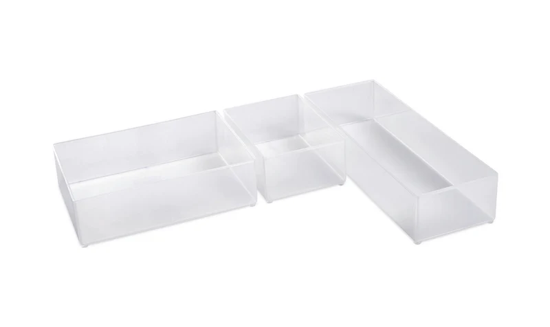 raaco Einsatz 55 A7-1 – Transparenter PP-Einsatz 79x109x47 mm