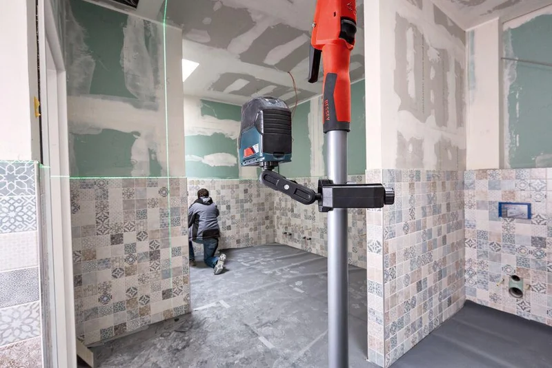 BESSEY Halterung Gewinde 1/4 Zoll – Flexible Montagestützen-Halterung für Laser, Kamera & Bauleuchte