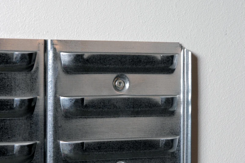 RAACO Sichtboxen-Paneel mit 48 Schlitzen, 520 x 440 mm, galvanisiert, 6er-Pack