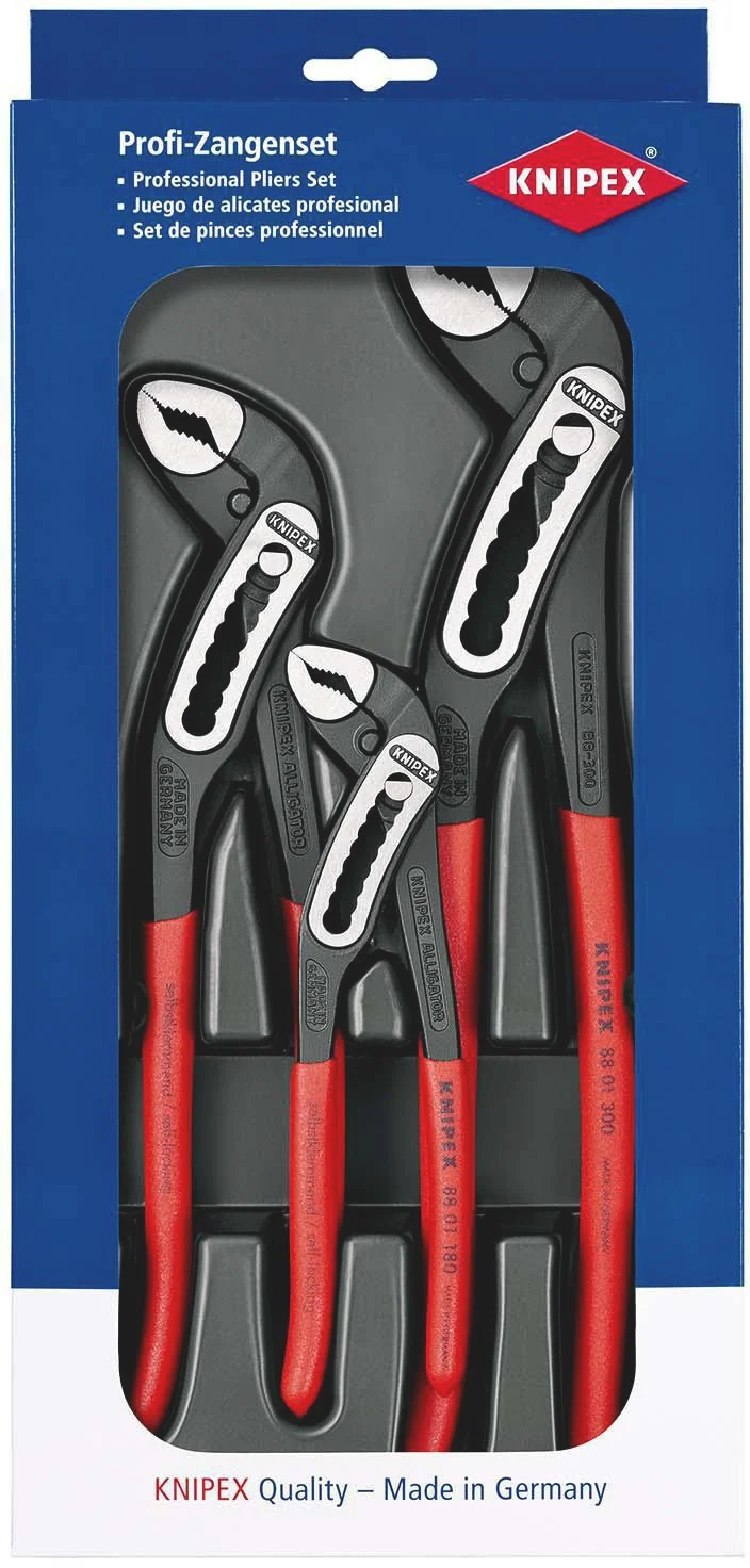KNIPEX Zangensatz Alligator® 3-teilig poliert im Kunststoff-Tiefziehteil