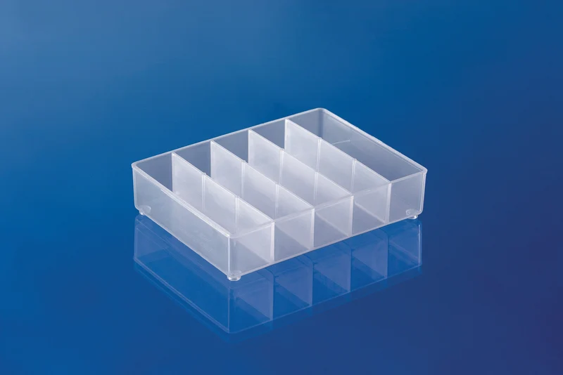 raaco Einsatz A75 B.79xT.109xH.24mm transparent aus PP – 48 Stück
