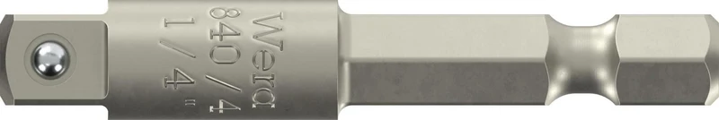 WERA Werkzeughalter 870/4 – 1/4 Zoll Antrieb, 50 mm, mit Kugel für Steckschlüssel