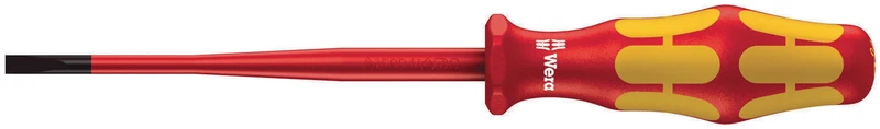 Wera Schraubendreher 160 iSS VDE Schlitz 0,8 x 4,0 x 100 mm, isoliert, Kraftform, Abrollschutz