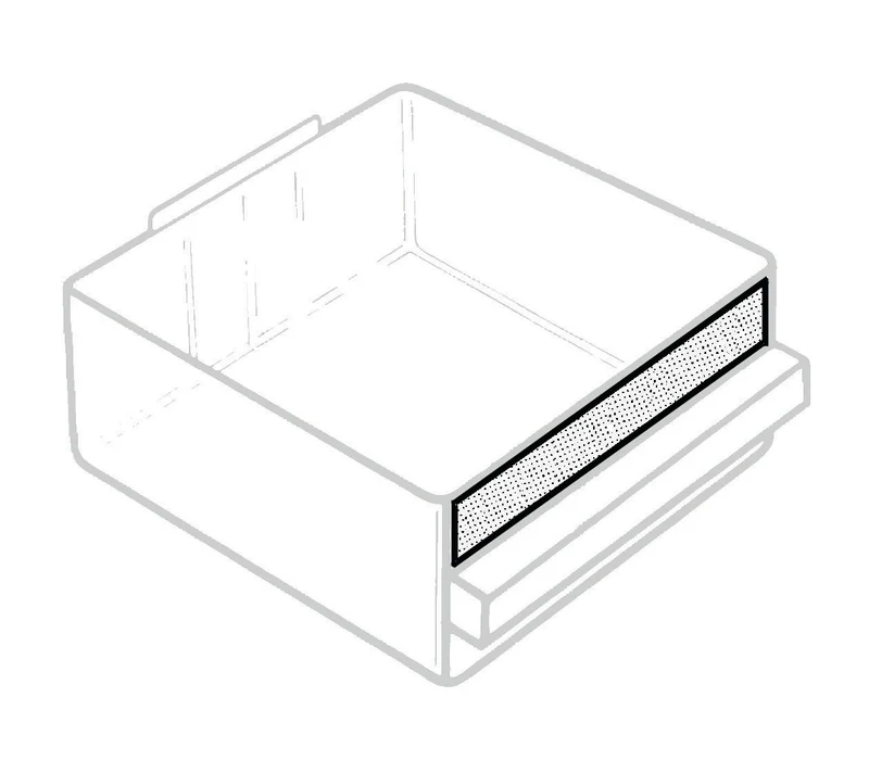 RAACO Etikettensatz 16 Stück 135x18 mm für Schubladenmagazine Etikett 150-04