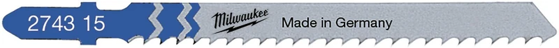 MILWAUKEE Stichsägeblatt T 127 D, 75 mm, Zahnteilung 3 mm, 5 Stück pro Karte