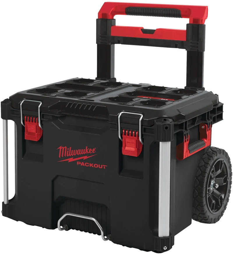 MILWAUKEE PACKOUT™ Trolleykoffer – 113 kg Nutzlast, IP65, 650 x 561 x 472 mm