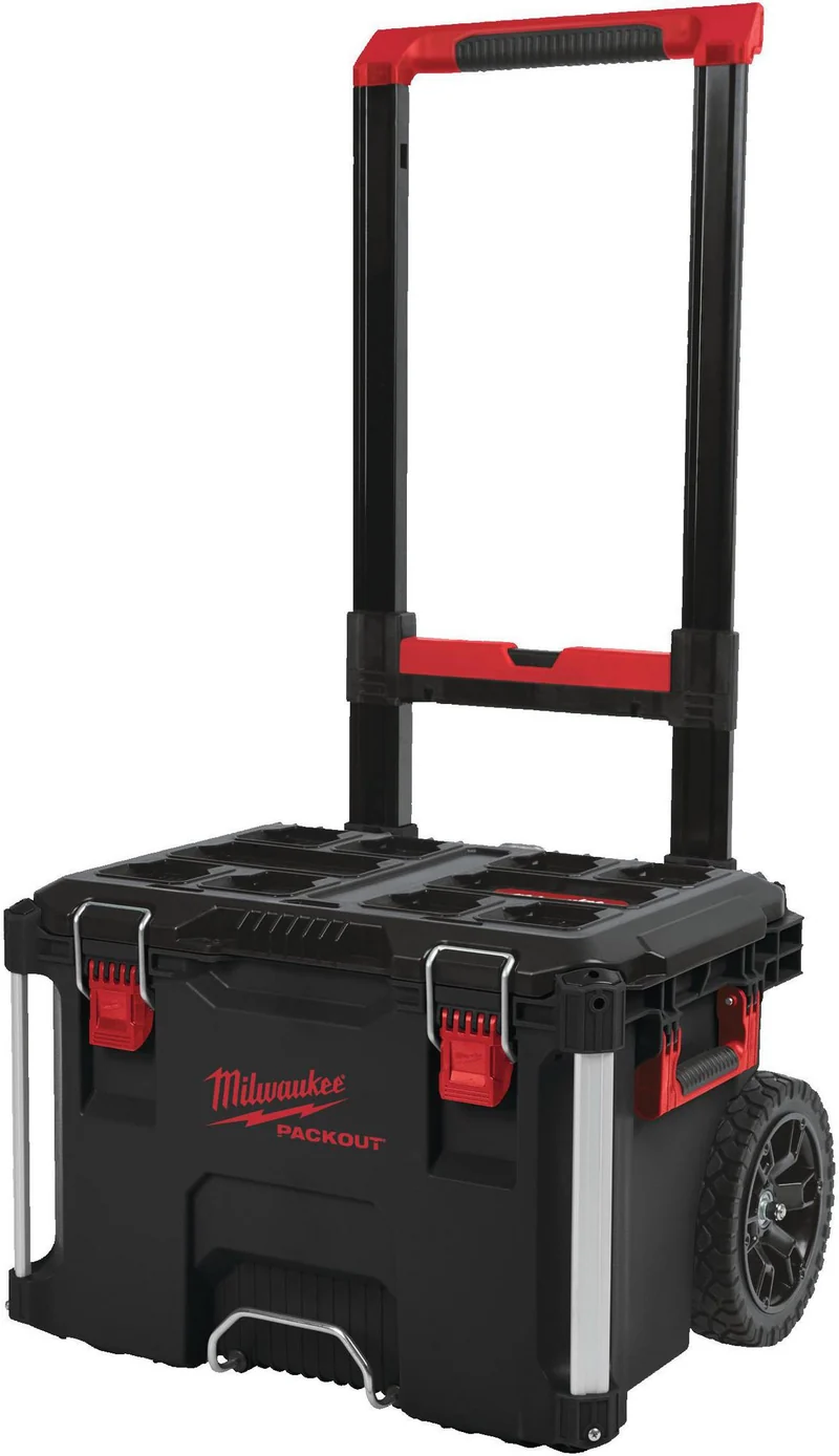 MILWAUKEE PACKOUT™ Trolleykoffer – 113 kg Nutzlast, IP65, 650 x 561 x 472 mm