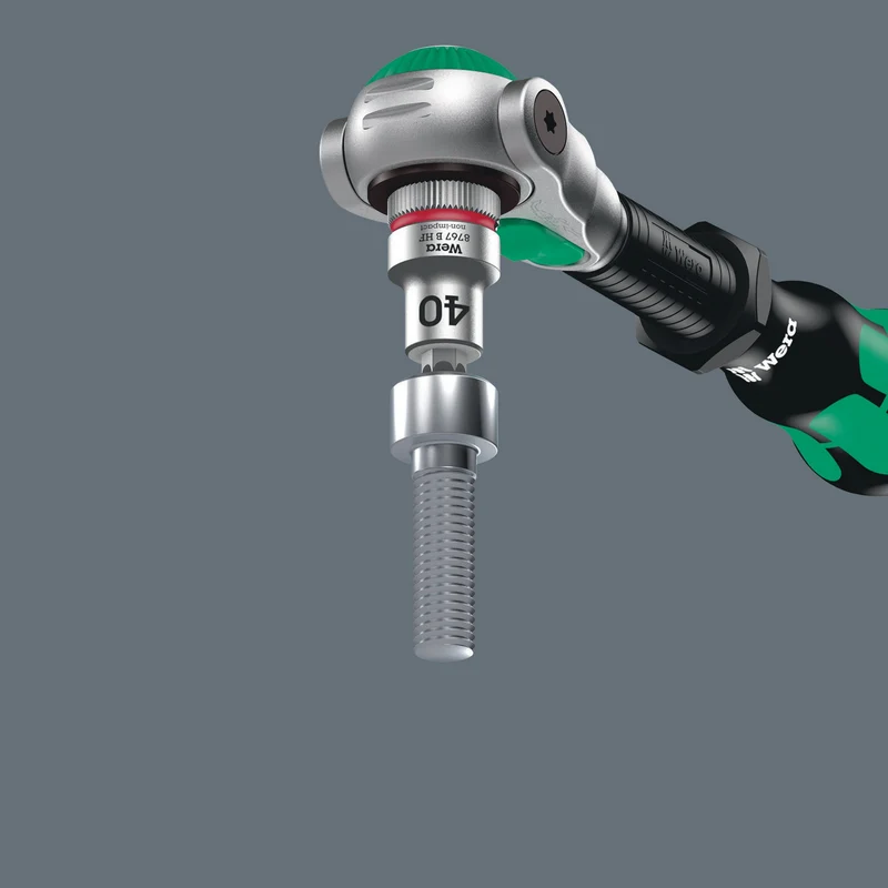 WERA Schraubendrehereinsatz-Set Belt B 3 Torx 9-teilig, Antrieb 10 mm (3/8 Zoll) – mit Haltefunktion