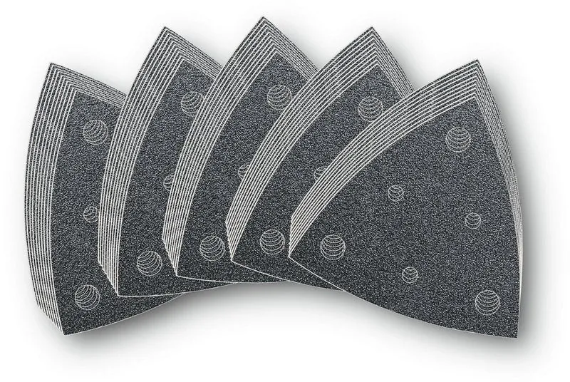 FEIN Haftschleifblatt-Set gelocht Körnung 60–240, 80 mm, 50-teilig