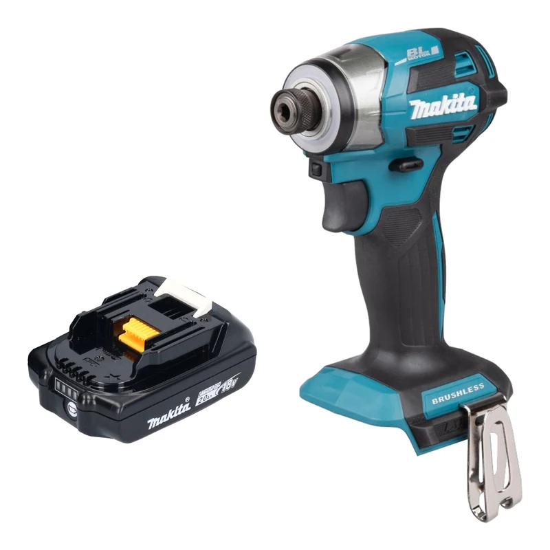 Makita DTD 173 A1 Akku Schlagschrauber 18 V 180 Nm 1/4“ Brushless + 1x Akku 2,0 Ah - ohne Ladegerät