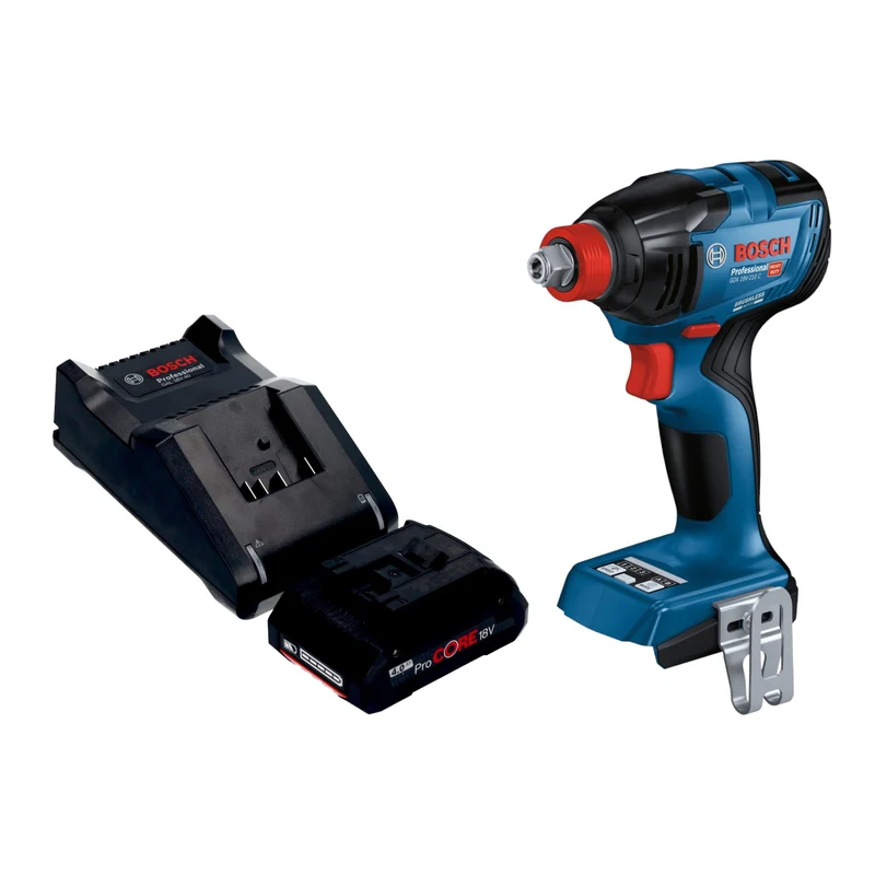 Bosch GDX 18V-210 C Professional Akku Drehschlagschrauber 18 V 210 Nm Brushless + 1x ProCORE Akku 4,0 Ah + Ladegerät