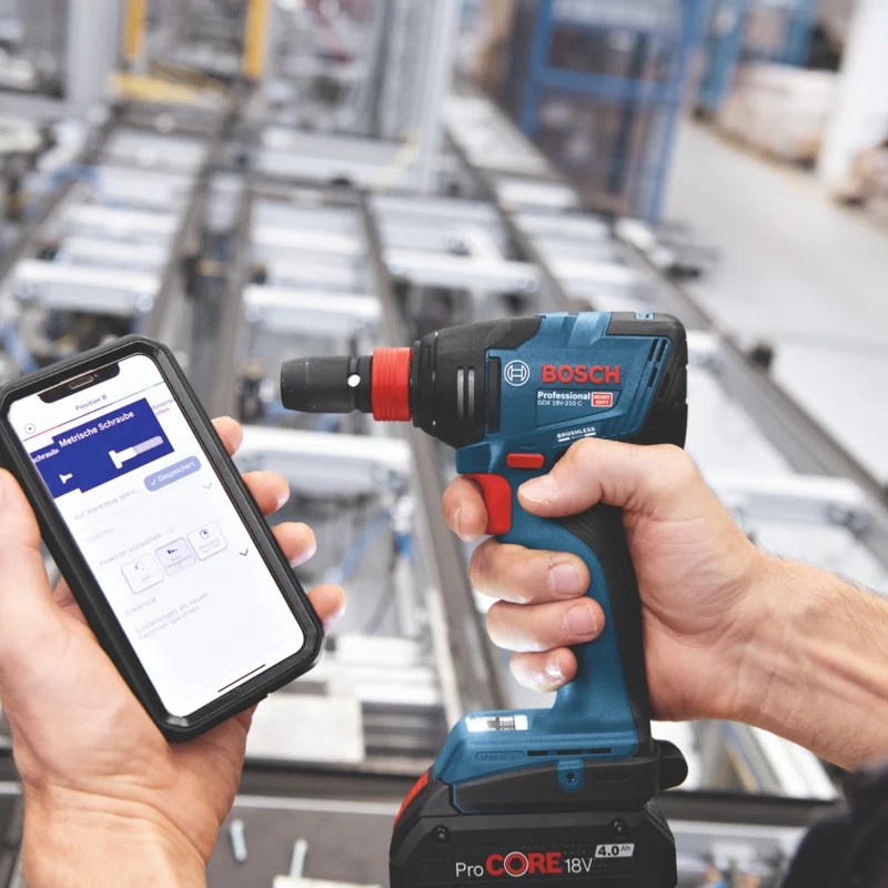 Bosch GDX 18V-210 C Professional Akku Drehschlagschrauber 18 V 210 Nm Brushless + 2x ProCORE Akku 4,0 Ah + Ladegerät