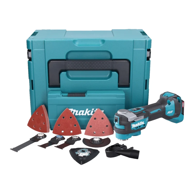 Makita TM 001 GZ03 Akku Multifunktionswerkzeug 40 V max. Starlock Max Brushless + 37 tlg. Zubehörset + Makpac - ohne Akku, ohne Ladegerät