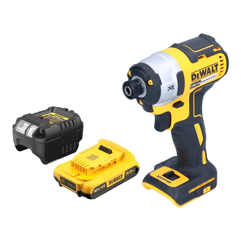 DeWalt DCF 887 D1 Akku Schlagschrauber 18 V 205 Nm 1/4" Brushless + 1x Akku 2,0 Ah + Ladegerät