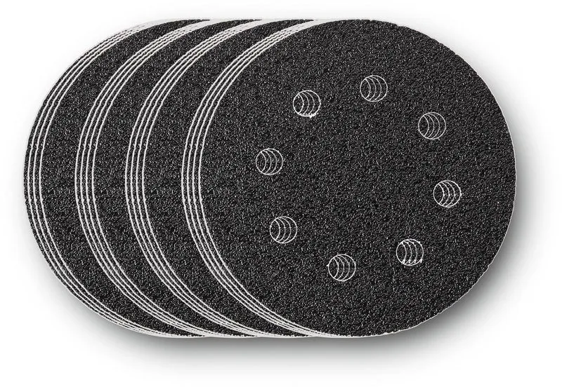 FEIN Haftschleifscheiben-Set 115 mm – Körnungen 60, 80, 120, 180 für Grob- bis Feinschliff