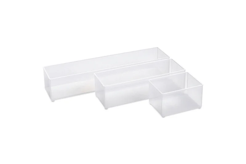 raaco Einsatz 55 A8-3, 55x235x47 mm, transparent, aus PP