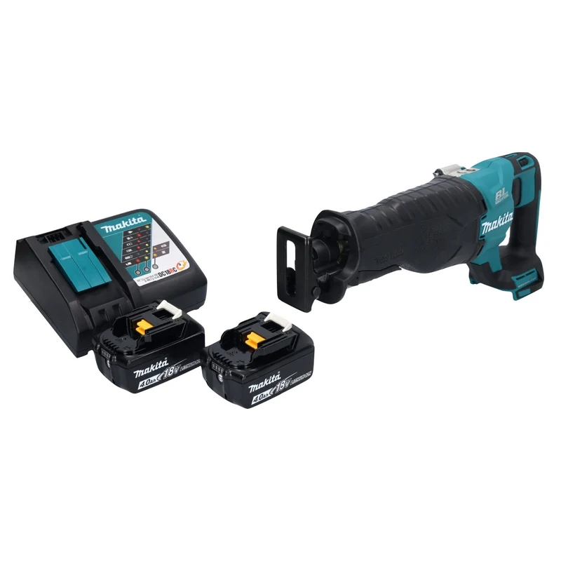 Makita DJR 187 RM Akku Reciprosäge Säbelsäge 18 V Brushless + 2x Akku 4,0 Ah + Ladegerät